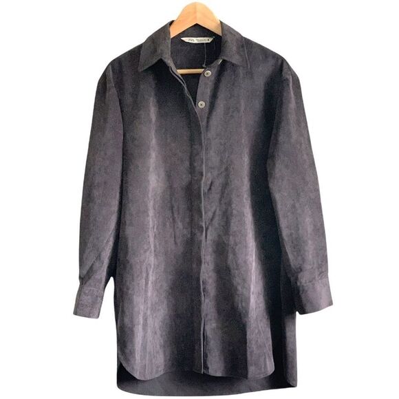 Zara Light Corduroy Textured Weave Overshirt - Picture 1 of 6